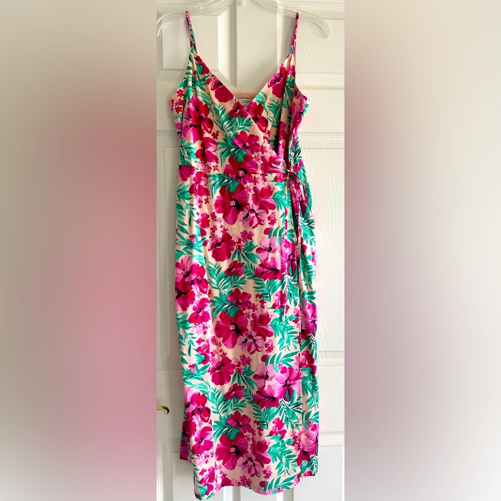 J. Crew Vibrant Floral Midi Dress
